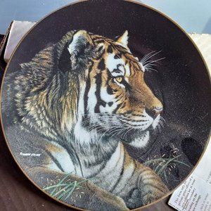 Vintage Collector Plate, "Siberian Tiger", Hamilton Collection